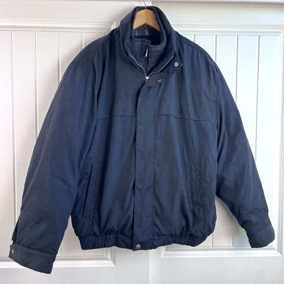 Weatherproof Winter Coat Bomber Jacket Double Zip Black Men's XXL Fall Winter - Picture 1 of 9